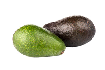 Avocado isolated on white background. Avocado close-up.