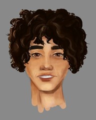 portrait of a person with a hairstyle