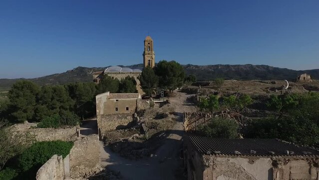 Corbera d'Ebre pueblo de la Comarca de la Terra Alta Tarragona, escenario de la Batalla de l'Ebre