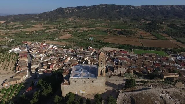 Corbera d'Ebre pueblo de la Comarca de la Terra Alta Tarragona, escenario de la Batalla de l'Ebre