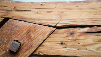 Alte Holzverbindung Holznagel