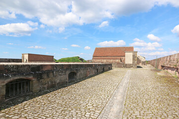 Walls of a castle in France	