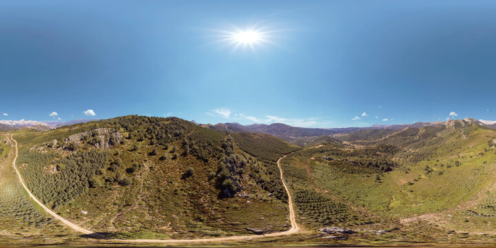 Aerial photo with my drone in Pando Viejo of Prioro, Leon