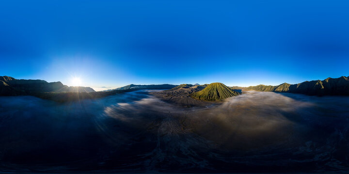 Sunrise over Tengger Caldera