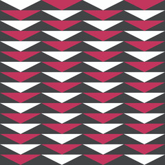Navajo patterns seamless pattern. Blue and red triangle on black endless stock vector illustration for web, for print