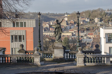 Verviers Januar 2022:Treppen des Friedens. 1878 errichtet, ist dieser Treppenaufgang	