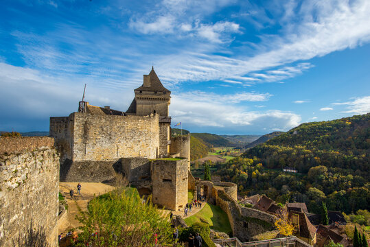 The medieval fortress of Castelnaud in Perigord