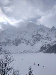 Winter near Morskie Oko Tatras Mountains