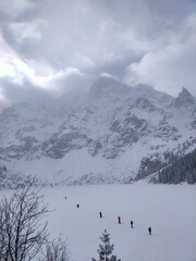 Winter near Morskie Oko Tatras Mountains