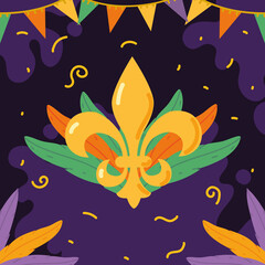 mardi gras fleur de lis © djvstock