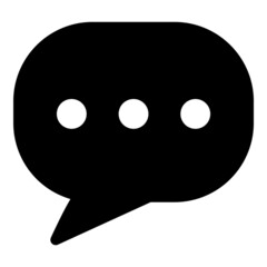 Message Flat Icon Isolated On White Background