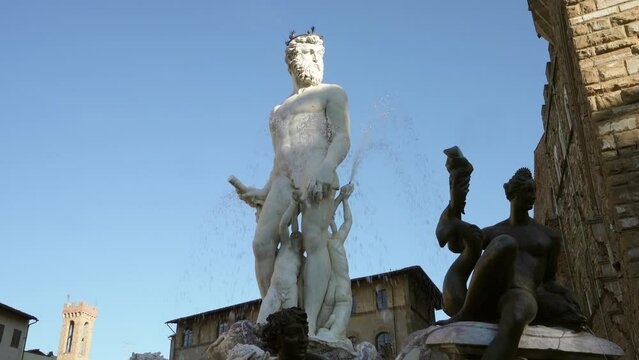 fountain of Neptune in Florence, Italy