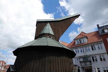 Alter Kran am Alten Hafen in Stade