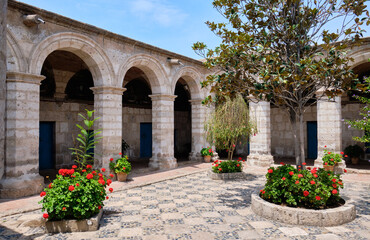 Monastery of Santa Catalina de Siena in Arequip, Peru.