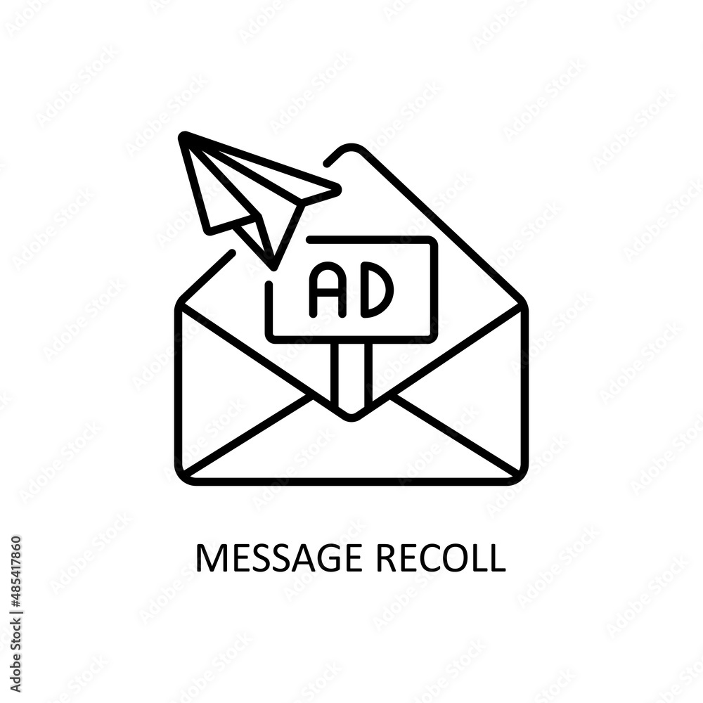 Aufkleber message recall vector outline icons for your digital or print projects.