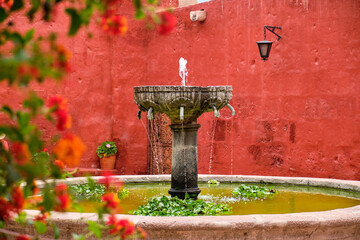 Monastery of Santa Catalina de Siena in Arequip, Peru.