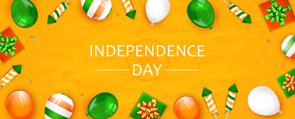 Balloons and Gifts of Indian Independence Day