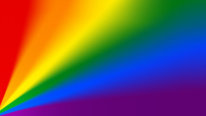 Rainbow colored color spectrum blurred background. Gay pride and LGBT movement flag concept. Abstract colorful blurry background in 4k resolution.