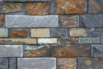 beautiful stone wall with amazing colors