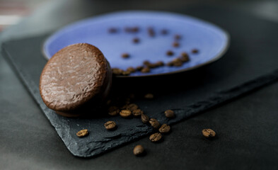  dessert with coffee beans