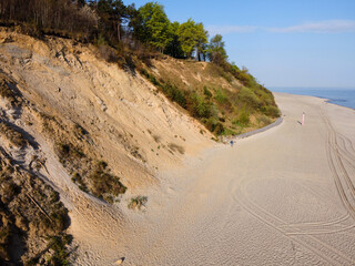 Empty beach at Jastrzebia Gora, most nothern point in Poland