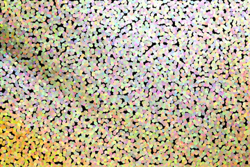 Light pointillized spots with shadowed areas