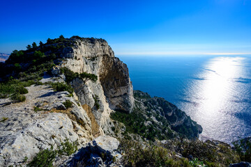 Visage sur les Calanques de Marseille