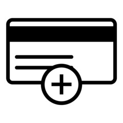 Obraz premium New Credit Card Flat Icon Isolated On White Background