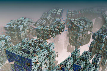 Fantasy illustration. Destruction.