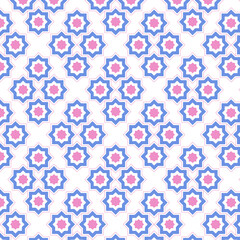 Seamless geometric print repeat pattern