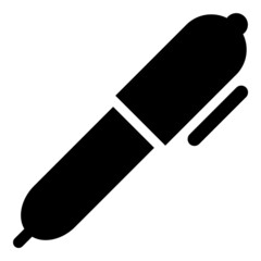 Pen Flat Icon Isolated On White Background