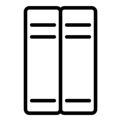 Office Folders Flat Icon Isolated On White Background