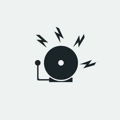 Fire alarm vector icon illustration sign 