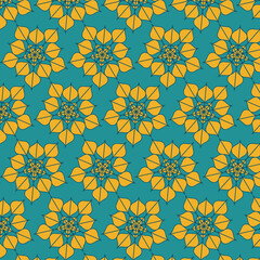 Floral seamless repeat print pattern
