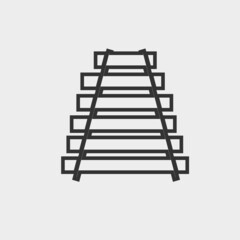 Railway vector icon illustration sign  