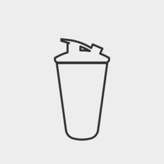 Cocktail shaker vector icon illustration sign 