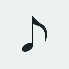 Music note vector icon