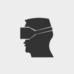 Virtual reality vector icon