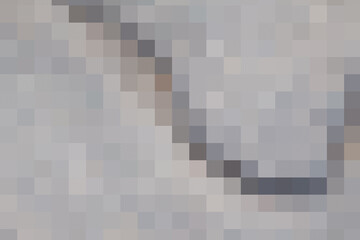Squared grey abstraction with dark grey accent stripe