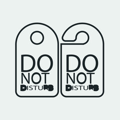 Do not disturb vector icon solid grey