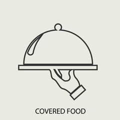 serving food vector icon illustration sign 