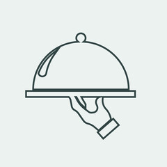 serving food vector icon illustration sign 