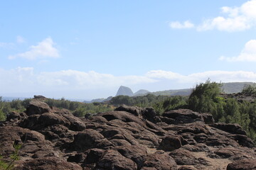Obraz premium volcanic landscape in island