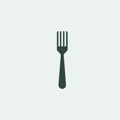 fork and spoon vector icon illustration sign 