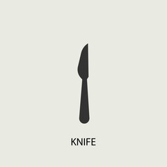 knife vector icon illustration sign 