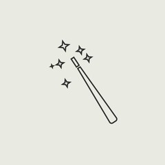 magic stick vector icon illustration sign 