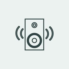 speaker vector icon illustration sign 