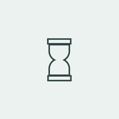 time glass vector icon illustration sign 