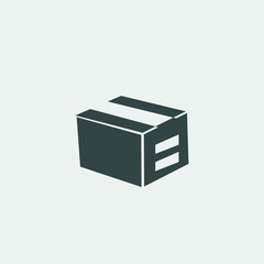 box parcel vector icon illustration sign