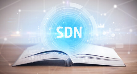 Open book with abbreviation